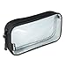 Purada Clear Pouch Travel Electronics Organizer with Padded Back Panel (Black)
