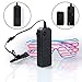 Fronnor EL Glasses El Wire Fashion Neon LED Light Up Shutter Shaped Glow Sun Glasses Rave Costume Party DJ Bright SunGlasses(Blue Frame+Pink)