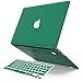 IBENZER Compatible with Old Version MacBook Air 13 Inch Case (2010-2017 Release). Models: A1466 / A1369, Plastic Hard Shell Case with Keyboard Cover for Mac Air 13, Peacock Green, A13LMGN+1