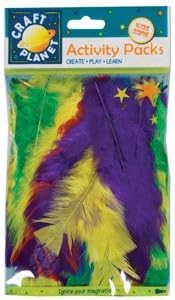 Craft Planet Flat Turkey Feathers, Assorted, 7 g