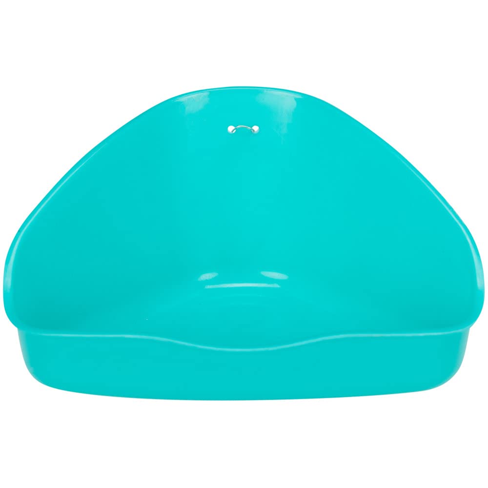 TRIXIE Corner Toilet – Small Animal Toilet for Rodents – with Holder – Plastic – Various Colours – 36 × 21 × 30 cm – 62551