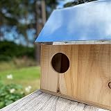 Selections Wooden Squirrel Nest Box Habitat With Metal Roof 29x26x24 cm view 6