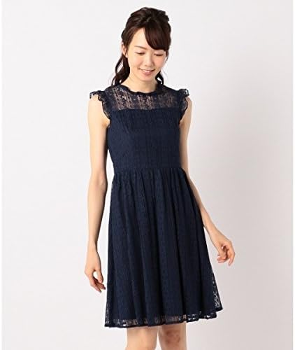 Amazon フェルゥ Feroux 総レース ワンピース ネイビー系 2 ワンピース チュニック 通販