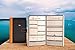 Transcending Waves - Undated Daily Planner, Hourly Habit Tracker to Boost Productivity, Faux Leather Agenda Notebook for Your Goals, Tasks and Schedules, 8.3 x 5.8 Inches, Black