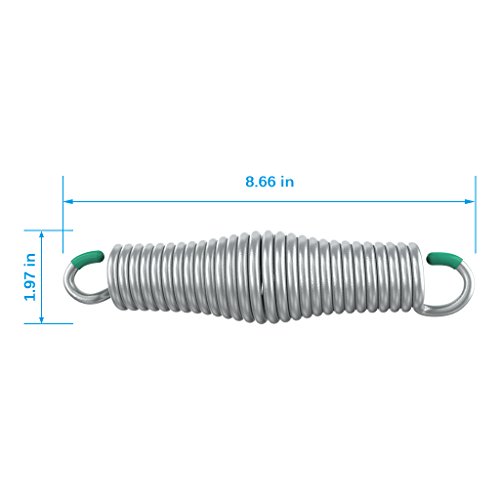 Finether Hammock Chair Spring 500 lb Heavy Duty Weight Capacity for Hammock Hanging Pot,Porch Swings, Hanging Swings Chairs, Stainless steel (2 PCS)