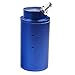 Dewhel Universal Cylindrical JDM 750ml Aluminum Engine Oil Catch Can Reservoir Tank (Blue)