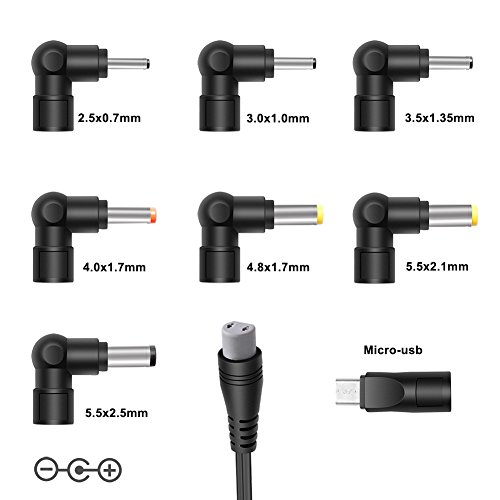 POWSEED DC12V Car 12W Universal Power Adapter for Breast Pumps Speakers Smart Phone Tablets Small Electronics Micro USB Devices, Output 3V 4.5V 5V 6V 7.5V 9V 12V Multi Voltage Charger Supply Cord