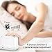 Hosome Projection Alarm Clock, Digital Alarm Clock on Ceiling with Indoor Temperature Large LCD Display and 4 Adjustable Projection Brightness with 2 Alarm Volume Setting for Bedroom, Office，White