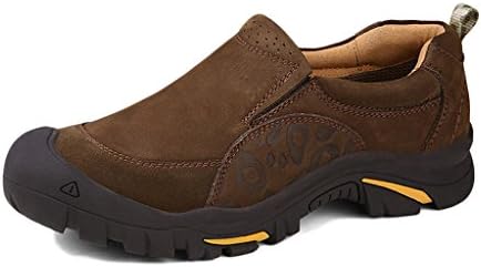 DEKESEN Men's Suede Leather Waterproof Hiking Trekking Shoes Loafers