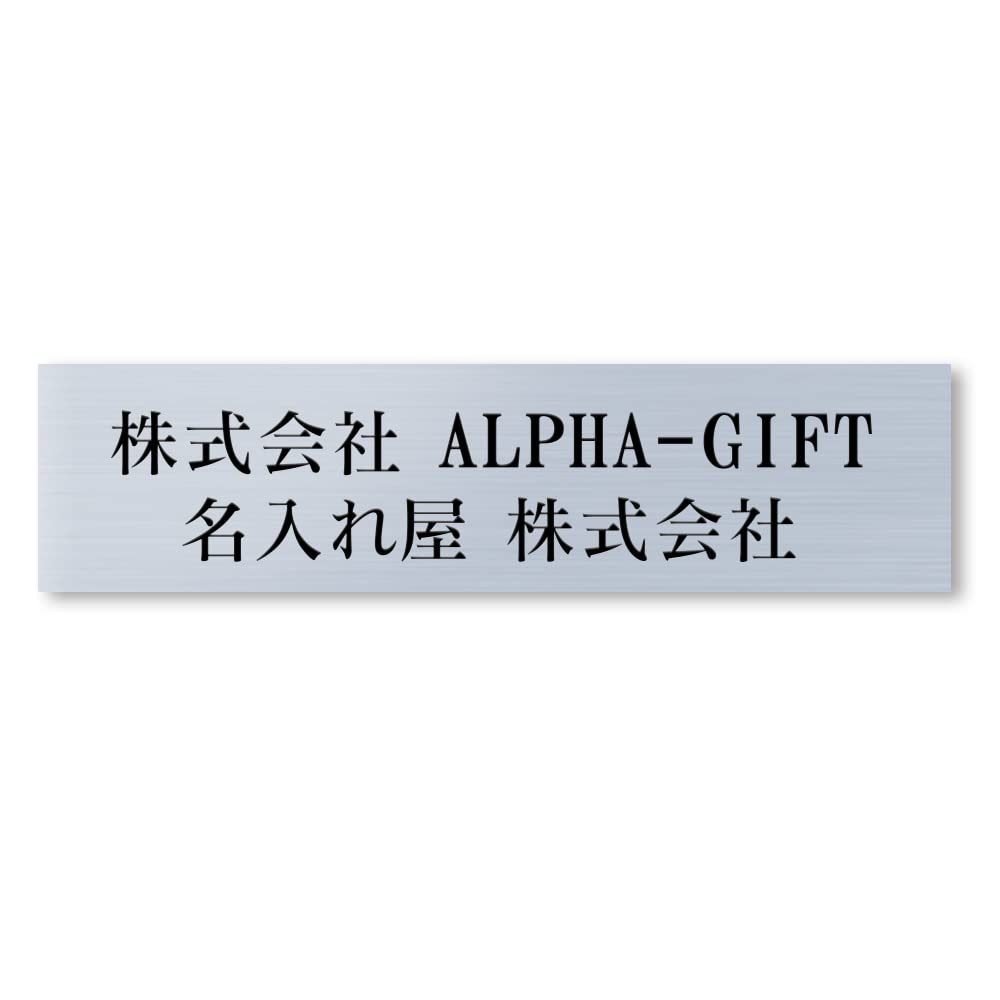 【マグネットタイプ】 【240×60mm】表札 磁石 取付 オフィス 法人 アクリル 大きめ【着脱可能】賃貸 会社 店舗 マンション プレート 玄関 門柱 室名札 ポスト シンプル 屋外 の商品画像