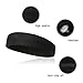 Hoter Sweatband Headband Wristbands Athletic Exercise Basketball Wrist Sweatband and Headbands Moisture Wicking Sweat Absorbing Head Band 2Pcs/3Pcs