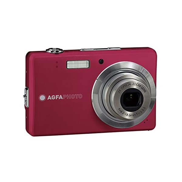 AgfaPhoto OPTIMA 102 Digitalkamera (12 Megapixel, 3-fach opt. Zoom, 3 Zoll Display, bildstabilisiert) pink