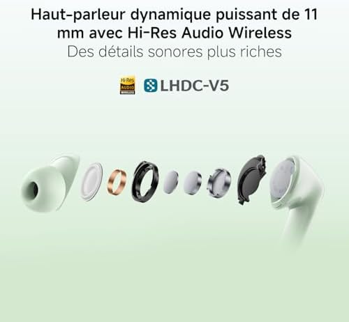 Redmi Buds 8, écouteurs sans Fil, autonomie de 11h+44h, Noir — photo 2 sur 7