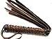 Premium Quality Horse Whip with 9 or 40 Genuine Leather Tails, Long Handle Wrapped in Leather Chain Designed Grip Black, Red, or Brown