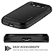 Vofolen Sliding Cover for Galaxy S9 Plus Case Wallet Credit Card Holder ID Slot Hidden Pocket Heavy Duty Protection Rugged Bumper Protective Hard Shell Armor Case for Samsung Galaxy S9 Plus
