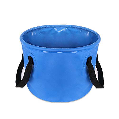 ELECTRFIRE Collapsible Bucket Compact 5 Gallon Portable Folding Water Container 20L Camping Water Storage Wash Basin for Traveling Hiking Fishing Boating Gardening Camping