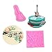 Music Notes Mold Guitar Mold Music Notes Fondant Silicone Mold for Music Cake Decorating Candy Chocolate Cookie Dessert Baking Tool Cupcake Topper（Set of 2）