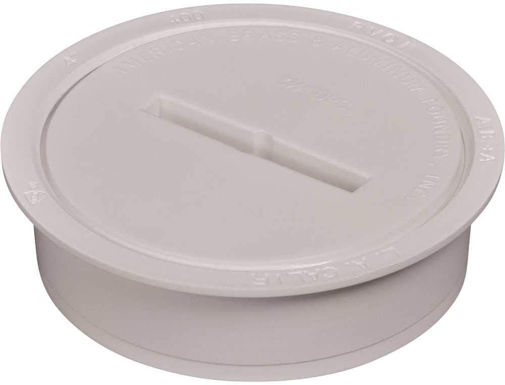 IPS CORPORATION GIDDS173181 Dwv Pvc SnapIn Cleanout With Plug, 4