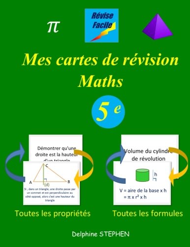Mes cartes de révision Maths 5e (French Edition) by Delphine Stephen