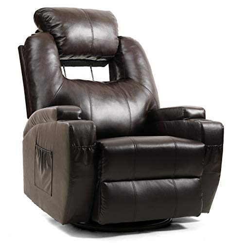 CUORE BANGKOK Leather Rocker Recliner Chair with Heat and