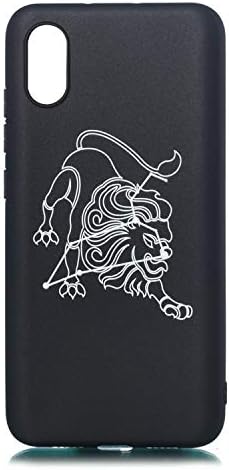 MoreChioce Compatible with Xiaomi Mi 8 Pro Silicona Case,Simple Pattern Personality Black Back Cover Protection Anti-Scratch Flexible TPU Bumper Case Compatible with Xiaomi Mi 8 Pro,