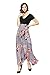 Joy EnvyLand Women V Neck Tunic Floral Chiffon Evening Party Maxi Swing Dress