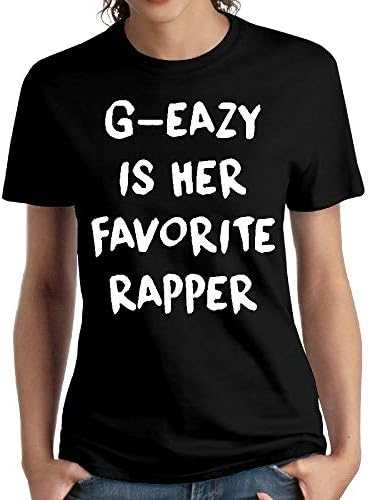 JeffryG Women's G-Eazy is Her Favorite Rapper Short Sleeve T Shirt Black