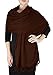 Peach Couture Elegant Soft Luxurious Pashmina Cashmere Wrap shawl stole From (Chocolate Brown)