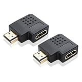 Cable Matters 2-Pack Flat Right Angle HDMI Adapter (HDMI 270 Degree Adapter) with 4K and HDR Support