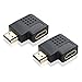Cable Matters 2-Pack Flat Right Angle HDMI Adapter (HDMI 270 Degree Adapter) with 4K and HDR Support