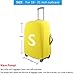 FOR U DESIGNS 26-30 Inch Black Classic Flag Polyester Elastic Luggage Cover with Zipper
