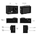 Acekool 4K Sports Action Camera WiFi 16MP 2.0 inch Waterproof 30M Underwater Video Camera Include 2 pcs Batteries with 19 Mounting Kits (Black)