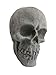 Burnable Imitated Human Skull Charcoal Handicrafts for Indoor or Outdoor Fireplaces, Firepit, Campfire, Halloween Decor, BBQ (Qty 6, Black)