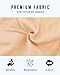 Emprella Control Top Underwear High Waist Wavy Solid Color Tummy Control Cotton Panty Briefs- 3 Pack (Large/X-Large, Black/Tan/Taupe)