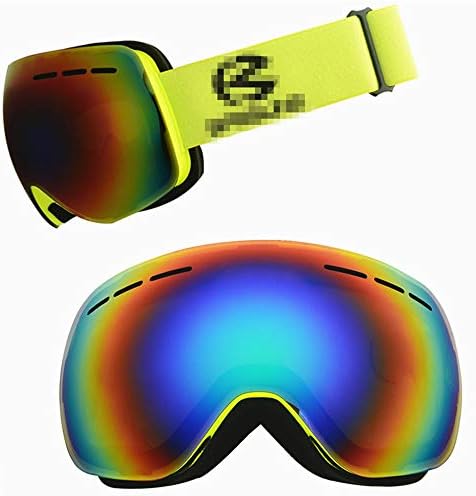 MIKA HOM Ski Goggles, Snowboard Adjustable Protective Motorcycle Goggles Outdoor Glasses