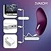 SVAKOM Echo Mini Rechargeable Luxury Women Clitorial Vibe Clitorial Stimulation Vibrator New Sex Toy Female Fetish Toys for Women Stimulator Foreplay G-spot Masturbation for Students(Violet/Pink