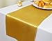 GFCC Pack of 10 Gold Satin Table Runner 12 x 108 Inches for Wedding Party Events Decoration