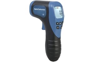 THSINDE Handheld Digital Laser Tachometer Non-Contact RPM Meter Motor Speed Gauge Gun Measuring Range: 2.5-99999RPM