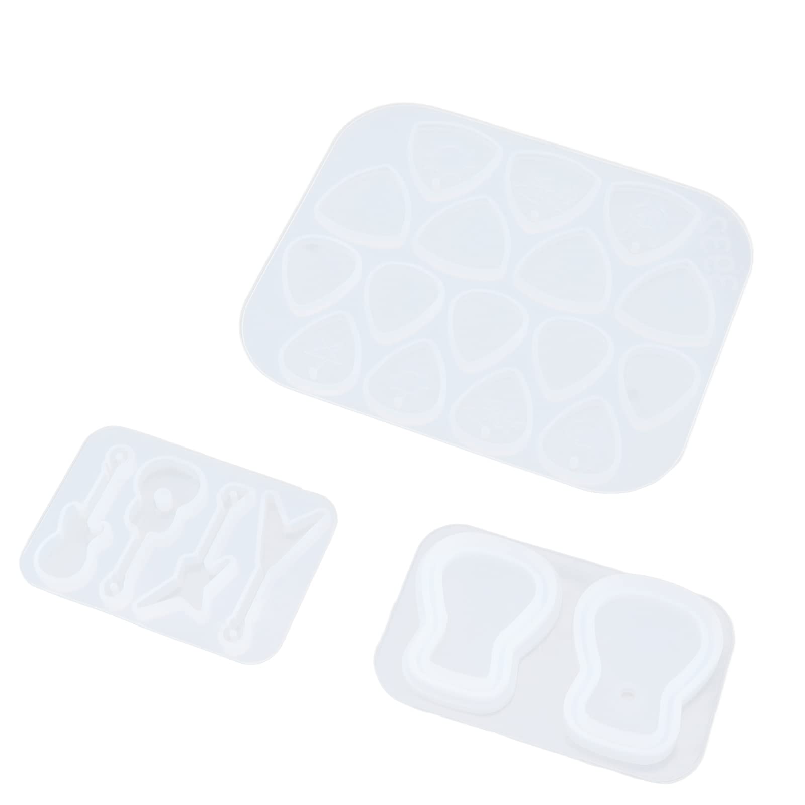 Guitar Pick Resin Molds,Guitar Pick Silicone Epoxy Resin Molds Creative Guitar Accessories,DIY Jewelry Crafts Making for Resin Casting