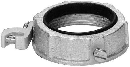 Morris 14579 Insulated Throat Grounding Bushing, Zinc Die Cast, Aluminum Lug, 2-1/2" Thread Size