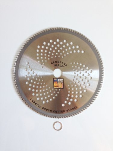 1 Blade 10"-120t -- Multi-Use Brush Specialty -- RENEGADE BLADE - Carbide Brush Cutter weed eater Blades, 254mm dia.