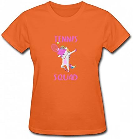 LNAUC Dabbing Unicorn Funny DAB Dance Tshirt 3D Printing Cotton T-Shirts Tops Logo Original Women's Tee Orange