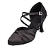 Minishion Women's Closed Toe Dance Heels Comfortable Ballroom Dancing Pumps