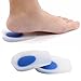 Helness Gel Heel Cups Cushions Foot Inserts for Bone Spurs Achilles Tendonitis Pain Relief Men Size 6-11