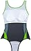 Gwinner Women's Alinka One Piece Athletic Swimsuit - XL - graphite/green