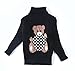 MIQI Boys Christmas Turtleneck Sweater Kids Knit Sweater for Girls