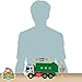 CifToys Friction Powered Car Garbage Truck Toy for Toddlers | Cool Trash Truck Game for Toddlers, 3+|Big, With Lights and Sound Effects | Kids’ Rubbish Collection Push and Go Toy