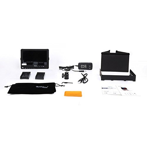 Bestview S7 7" On-Camera Field Monitor 1920x1200 DSLR Video Assist + AC Power Supply + NP-F Battery + Battery Charger + AA Battery Pack Case for Canon Nikon Sony HDMI Input - Thumbnail 2