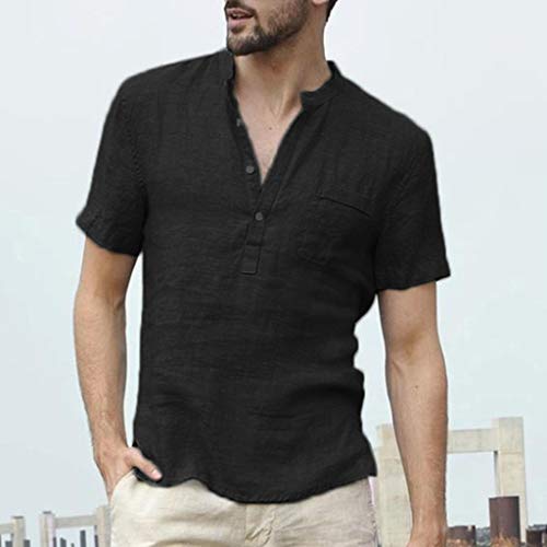 4 Mens+LuluZanm+Cotton+Shirts+Button