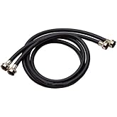 PROFLO PFWMH6PR 72" Pair Rubber Washing Machine Hoses - Black